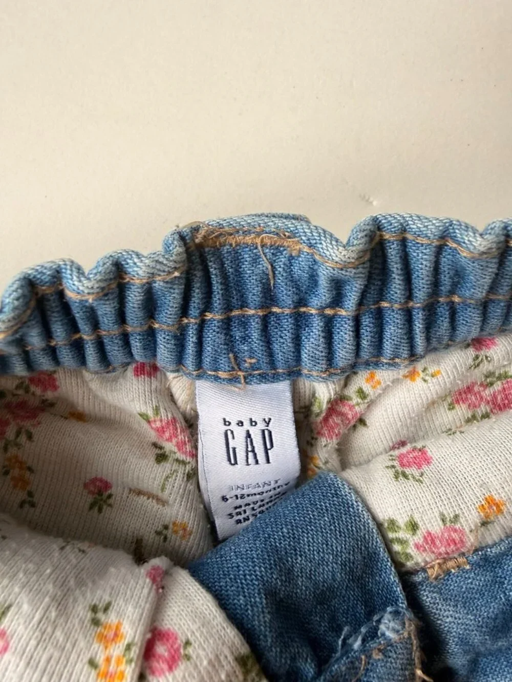 GAP Kids Floral Embroidered Jeans